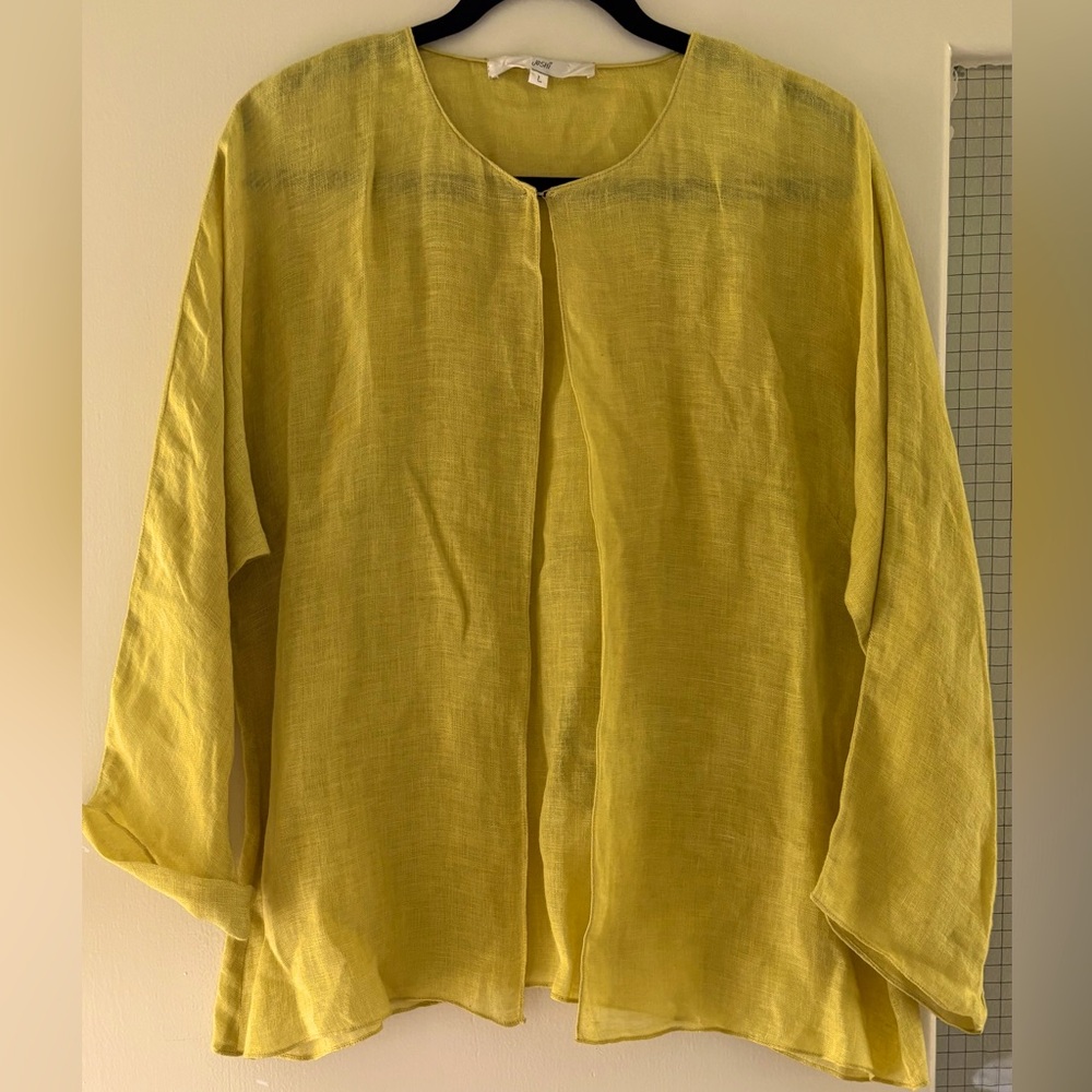 EUC Joshi Women’s Linen Cover Up Top.